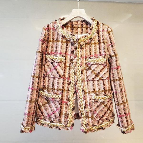 women's jackets small fragrance jacket female 2021 spring french autumn and winter short celebrity tweed high-end early, Black;brown
women's jackets small fragrance jacket female 2021 spring french autumn and winter short celebrity tweed high-end early, Black;brown