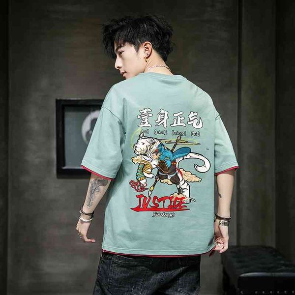 chinese style t-shirt men's 2021 summer new short national trend cotton round neck fashion loose half sleeve t-shirt, White;black
chinese style t-shirt men's 2021 summer new short national trend cotton round neck fashion loose half sleeve t-shirt, White;black