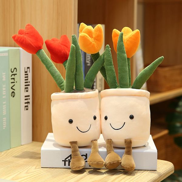 35cm 1 pc smiling stuffed tulip decoration soft colorful flowers plush plants with legs doll for home room children gift
35cm 1 pc smiling stuffed tulip decoration soft colorful flowers plush plants with legs doll for home room children gift