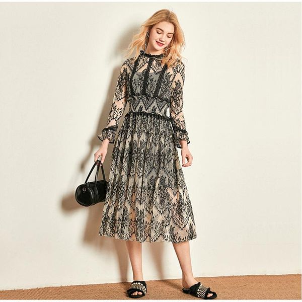 casual dresses lace dress female summer temperament super fairy 2021 fashion slim embroidered nollow long trumpet sleeve high waist women, Black;gray
casual dresses lace dress female summer temperament super fairy 2021 fashion slim embroidered nollow long trumpet sleeve high waist women, Black;gray
