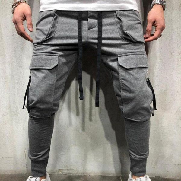 men's pants sporty men solid color drawstring multi-pockets cargo ankle tie trousers cozy fashion sports 3xl, Black
men's pants sporty men solid color drawstring multi-pockets cargo ankle tie trousers cozy fashion sports 3xl, Black