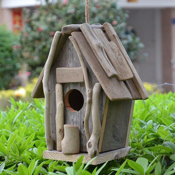 vintage wooden outdoor hanging bird house country accents home garden natural wood hand made bird's cages
vintage wooden outdoor hanging bird house country accents home garden natural wood hand made bird's cages
