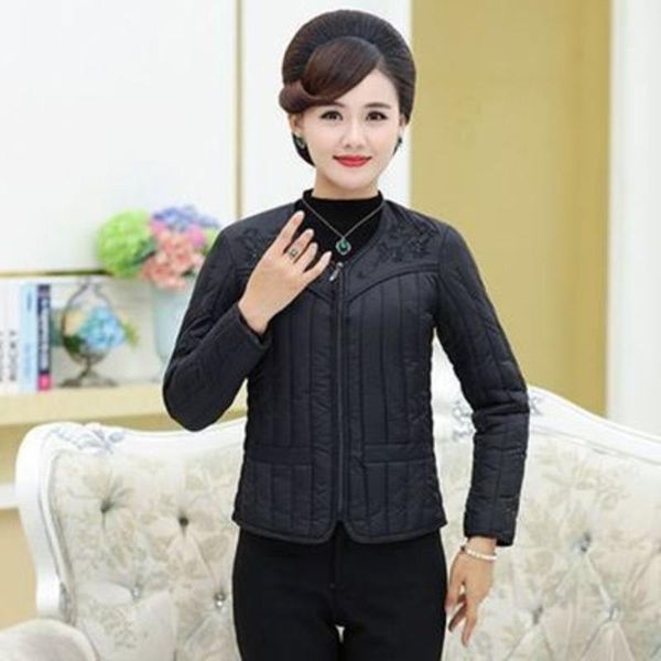 women's down & parkas ladies fashion mother close to the body inside wear small padded jacket autumn winter lightweight cotton liner, Black
women's down & parkas ladies fashion mother close to the body inside wear small padded jacket autumn winter lightweight cotton liner, Black