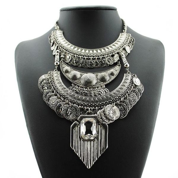 pendant necklaces retro luxury big choker statement party tassel necklace for women coin collier 2021 fashion jewellery, Silver
pendant necklaces retro luxury big choker statement party tassel necklace for women coin collier 2021 fashion jewellery, Silver