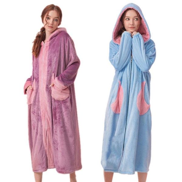 women's sleepwear jiayan robe bathrobe warm home clothes for women lengthened coralline plush shawl autumn winter, Black;red
women's sleepwear jiayan robe bathrobe warm home clothes for women lengthened coralline plush shawl autumn winter, Black;red