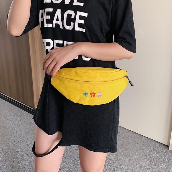 fashionable and leisure single shoulder waistband foreign girl oblique brooch embroidery small flower pure color lady's bag waist bags
fashionable and leisure single shoulder waistband foreign girl oblique brooch embroidery small flower pure color lady's bag waist bags