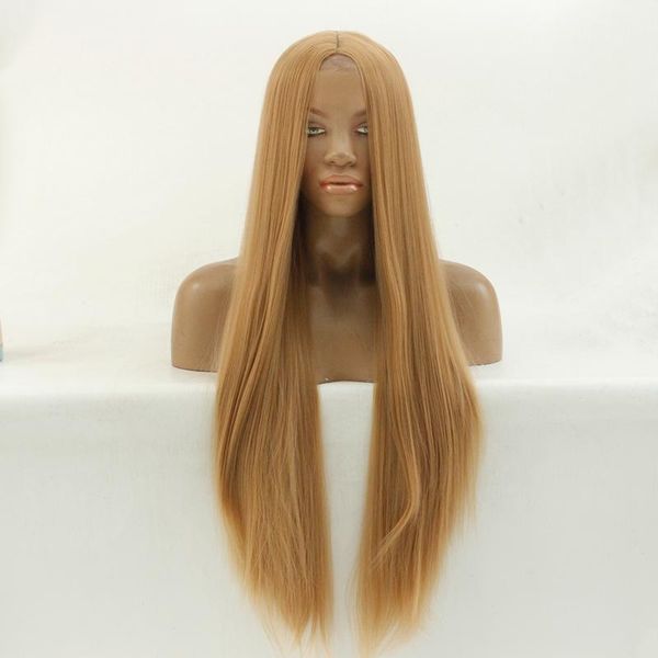 synthetic wigs #27 blonde hair lace wig long silky straight middle part heat resistant fiber for women 26inch, Black
synthetic wigs #27 blonde hair lace wig long silky straight middle part heat resistant fiber for women 26inch, Black