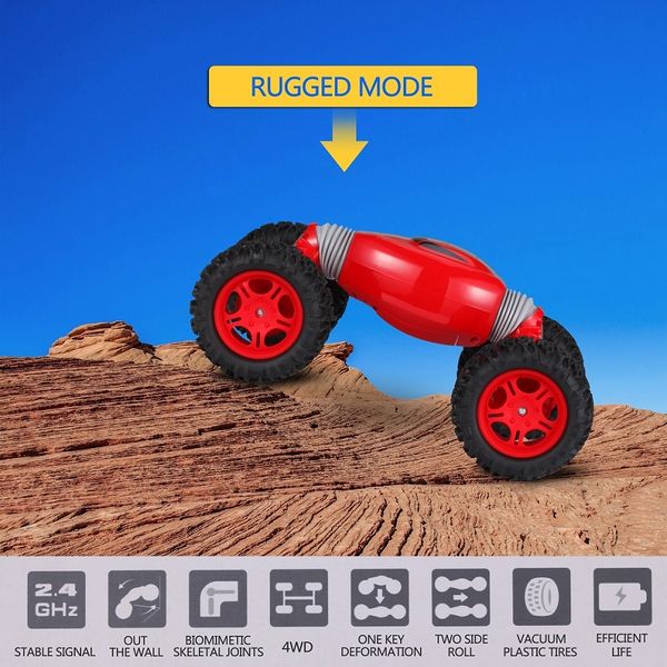 1/12 4WD Remote Control Buggy Car RC Climbing Car RC Off-Road Vehicle One Key Transformation Stunt Bigfoot Car Toys Kids Gifts
1/12 4WD Remote Control Buggy Car RC Climbing Car RC Off-Road Vehicle One Key Transformation Stunt Bigfoot Car Toys Kids Gifts