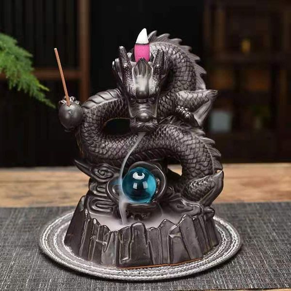 fragrance lamps dragon incense burner chinese vintage ceramic backflow indoor waterfall smoke incenso cascata garden decorations
fragrance lamps dragon incense burner chinese vintage ceramic backflow indoor waterfall smoke incenso cascata garden decorations