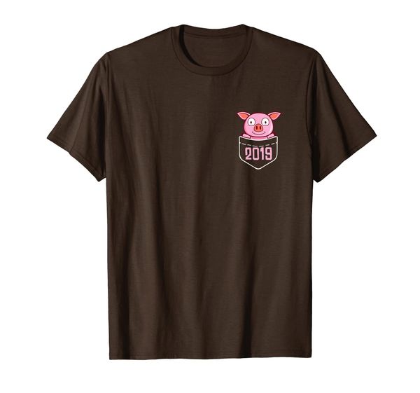 Chinese New Year Pocket Pig T-shirt for 2019, Mainly pictures