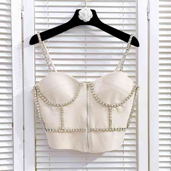 summer fashion bling beading diamond sling crop with straps short women nightclub body shaping mujer 210514, White
summer fashion bling beading diamond sling crop with straps short women nightclub body shaping mujer 210514, White