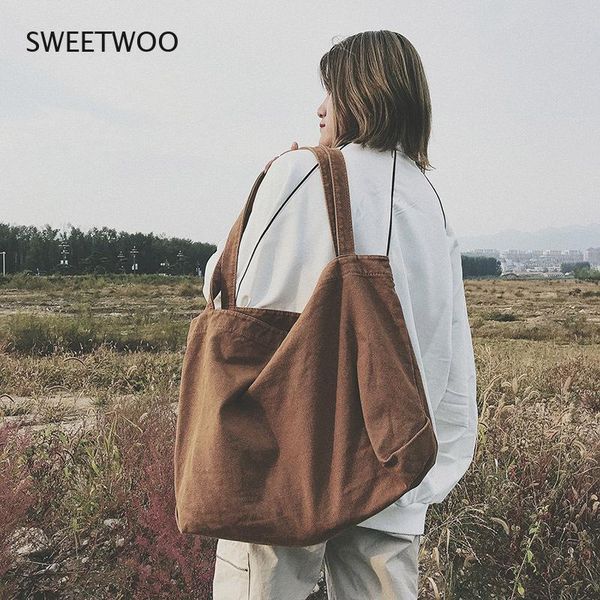 evening bags reusable shopping bag large capacity one shoulder vintage solid color literary canvas tote female designer
evening bags reusable shopping bag large capacity one shoulder vintage solid color literary canvas tote female designer