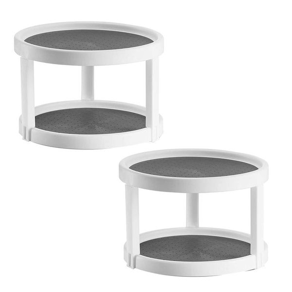 kitchen storage & organization 2 pack non skid turntable cabinet organizer,2 tier 360 degree rotating spice rack,10 inch,display stand white
kitchen storage & organization 2 pack non skid turntable cabinet organizer,2 tier 360 degree rotating spice rack,10 inch,display stand white