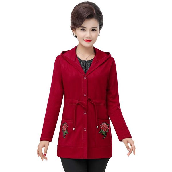women's jackets mother's spring autumn coat long sleeve knitted cardigan 40-60 years old middle aged and elderly women temperament, Black;brown
women's jackets mother's spring autumn coat long sleeve knitted cardigan 40-60 years old middle aged and elderly women temperament, Black;brown