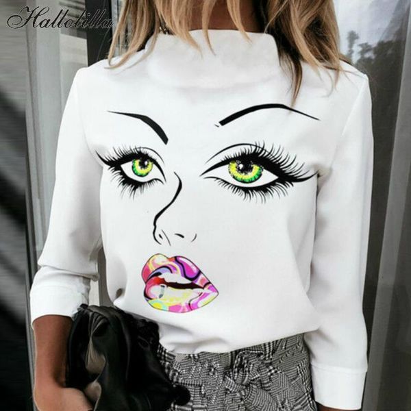 women's blouses & shirts print blouse shirt women fashion womens and woman female spring summer clothe tee clothing, White
women's blouses & shirts print blouse shirt women fashion womens and woman female spring summer clothe tee clothing, White