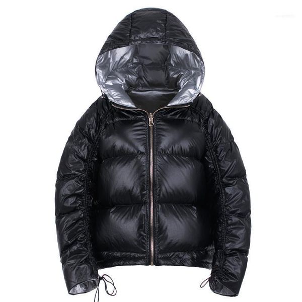 women's down & parkas 2021 autumn winter double side wear hooded parka women 90% white jacket coats pp0541, Black
women's down & parkas 2021 autumn winter double side wear hooded parka women 90% white jacket coats pp0541, Black