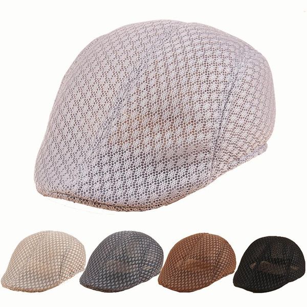 berets summer men women casual hat breathable mesh adjustable gorras male female retro artist painter golf driving cabbie unisex, Blue;gray
berets summer men women casual hat breathable mesh adjustable gorras male female retro artist painter golf driving cabbie unisex, Blue;gray