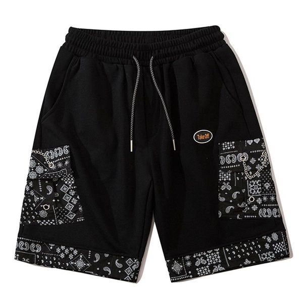 men's shorts mens bandana paisley track fitness harajuku casual running oversized 2021 summer streetwear elastic waist, White;black
men's shorts mens bandana paisley track fitness harajuku casual running oversized 2021 summer streetwear elastic waist, White;black