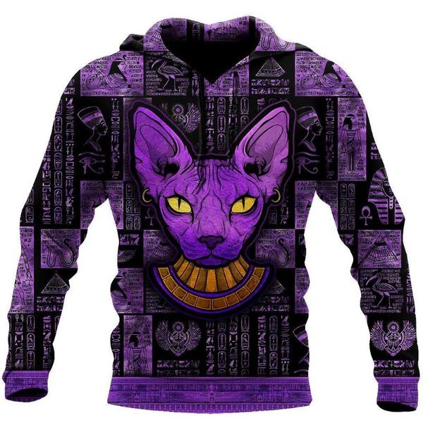 men's hoodies & sweatshirts egyptian sphynx cat art 3d printed fashion graphic hoodie streetwear casual zip hooded pullover 5xl oversiz, Black
men's hoodies & sweatshirts egyptian sphynx cat art 3d printed fashion graphic hoodie streetwear casual zip hooded pullover 5xl oversiz, Black