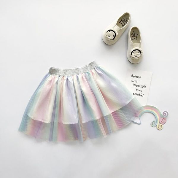 pudcoco girl's rainbow color short skirt multicolor elastic glitter belt waist pleated fresh colorful baby summer clothes skirts, Blue
pudcoco girl's rainbow color short skirt multicolor elastic glitter belt waist pleated fresh colorful baby summer clothes skirts, Blue