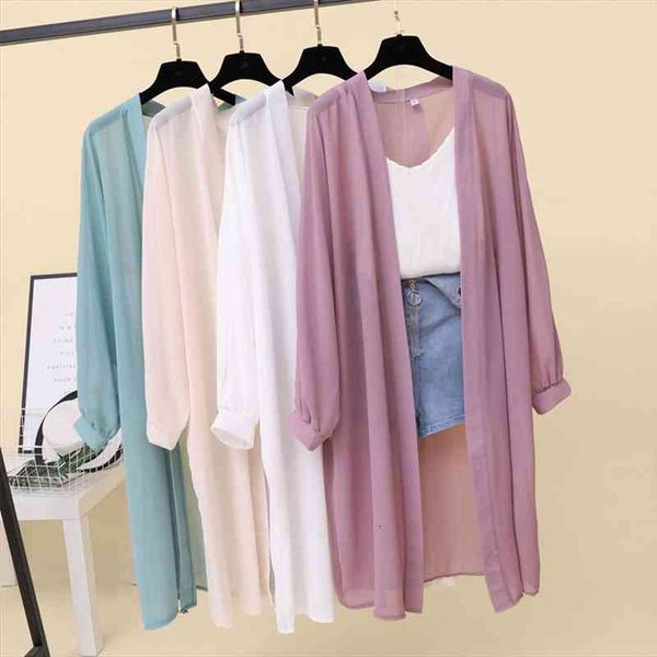 Women Summer Kimono Cardigan Long Sleeve Sun Protection Blouse Shirt Long Chiffon Sunscreen Solid Shirts Outwear Oversize Coat, White
Women Summer Kimono Cardigan Long Sleeve Sun Protection Blouse Shirt Long Chiffon Sunscreen Solid Shirts Outwear Oversize Coat, White