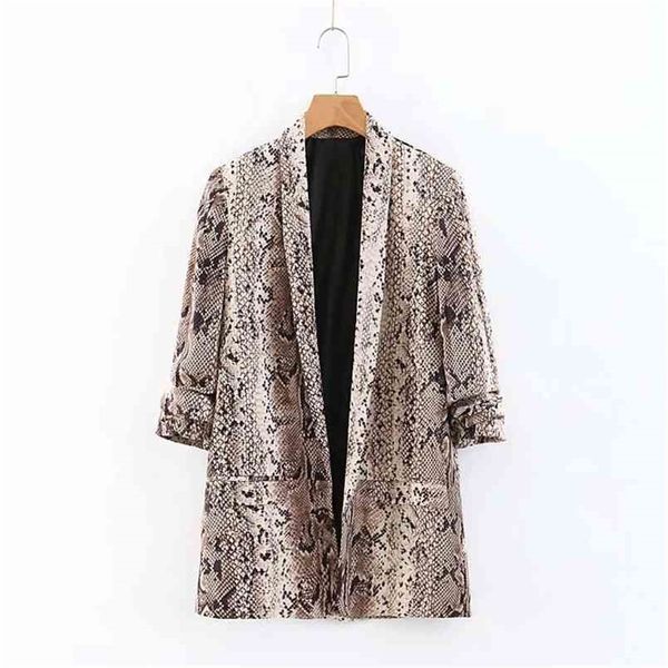 women vintage snake skin print roll up sleeve blazer outwear suit jacket office lady streetwear autumn business coat ct160 210420, Black
women vintage snake skin print roll up sleeve blazer outwear suit jacket office lady streetwear autumn business coat ct160 210420, Black
