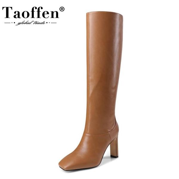 boots taoffen size 34-43 women high heel square toe winter shoes for fashion party knee ladies footwear, Black
boots taoffen size 34-43 women high heel square toe winter shoes for fashion party knee ladies footwear, Black