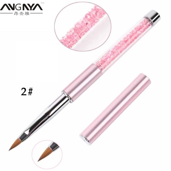 pink acrylic pure kolinsky sable nail brush art 3d painting pen drawing rhinestone handle tool brushes, Yellow
pink acrylic pure kolinsky sable nail brush art 3d painting pen drawing rhinestone handle tool brushes, Yellow