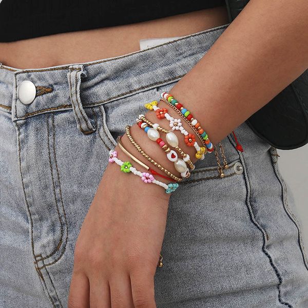 bohemian style rice beads link hand chains body jewelry girl women summer beach bracelets wholesale by set, Black
bohemian style rice beads link hand chains body jewelry girl women summer beach bracelets wholesale by set, Black