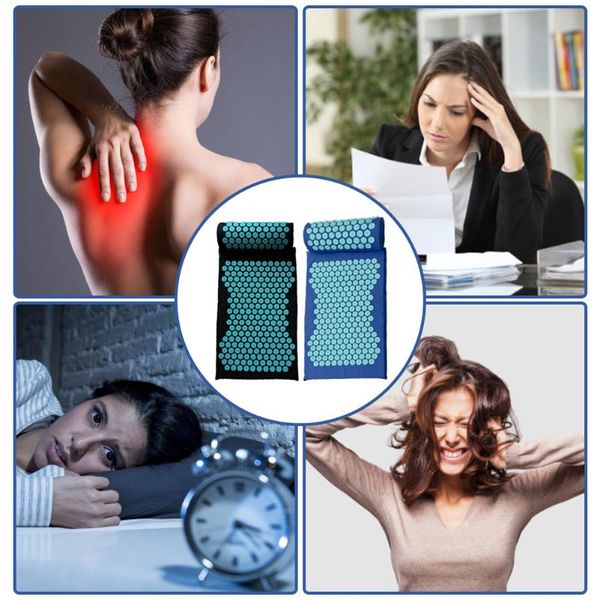 massager cushion massage yoga mat acupressure relieve stress back body pain spike acupuncture mats
massager cushion massage yoga mat acupressure relieve stress back body pain spike acupuncture mats