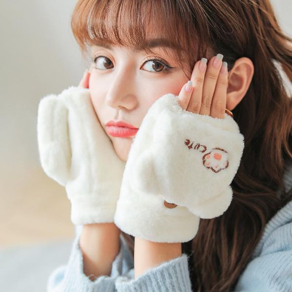 five fingers gloves autumn and winter half-finger for men women plus velvet thick windproof warmth flip cute cartoon cold, Blue;gray
five fingers gloves autumn and winter half-finger for men women plus velvet thick windproof warmth flip cute cartoon cold, Blue;gray
