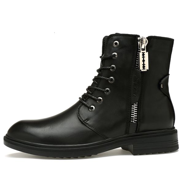 boot men motorcycle autumn designer zip casual winter boots warm skin high snow shoes genuine leather 452 9zuz, Black
boot men motorcycle autumn designer zip casual winter boots warm skin high snow shoes genuine leather 452 9zuz, Black