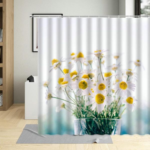 shower curtains white daisy floral curtain flowers printing waterproof polyester fabric bathroom sheer home screen with hooks
shower curtains white daisy floral curtain flowers printing waterproof polyester fabric bathroom sheer home screen with hooks