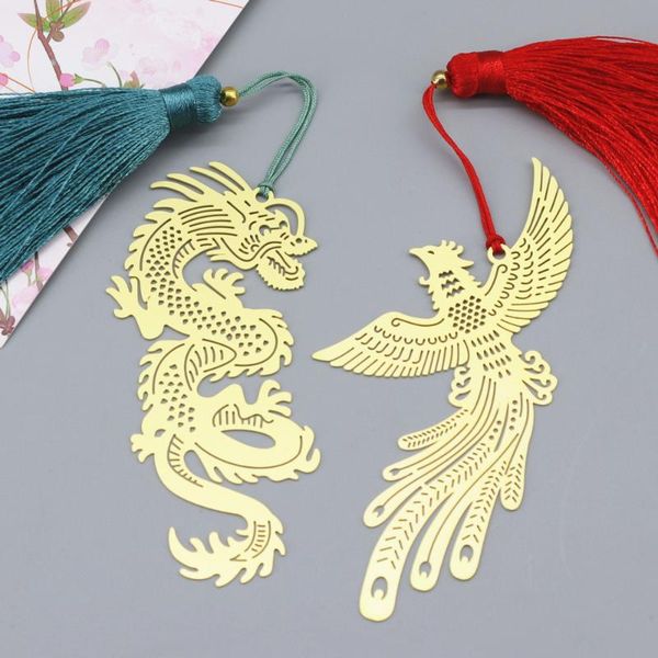 1pcs vintage prosperity brought by the dragon and phoenix chinese tassel brass metal pendant bookmarks stationery gifts bookmark
1pcs vintage prosperity brought by the dragon and phoenix chinese tassel brass metal pendant bookmarks stationery gifts bookmark