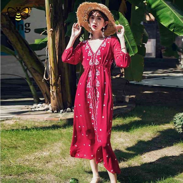 vintage boho embroidery cotton & linen maxi dress style drawstring waist people loose long red vestidos 3xl 210513, Black;gray
vintage boho embroidery cotton & linen maxi dress style drawstring waist people loose long red vestidos 3xl 210513, Black;gray