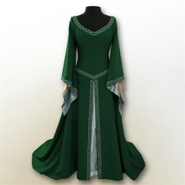 casual dresses medieval costumes mid modern long dress for women flare sleeve slim fit cosplay european party traditional retro, Black;gray
casual dresses medieval costumes mid modern long dress for women flare sleeve slim fit cosplay european party traditional retro, Black;gray