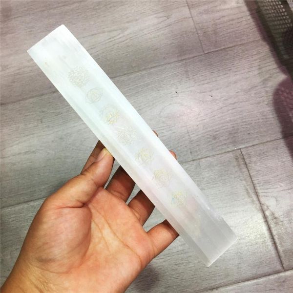 decorative objects & figurines 1pcs natural white electroplated selenite gypsum stick reiki mineral specimen engraved constellation pattern
decorative objects & figurines 1pcs natural white electroplated selenite gypsum stick reiki mineral specimen engraved constellation pattern