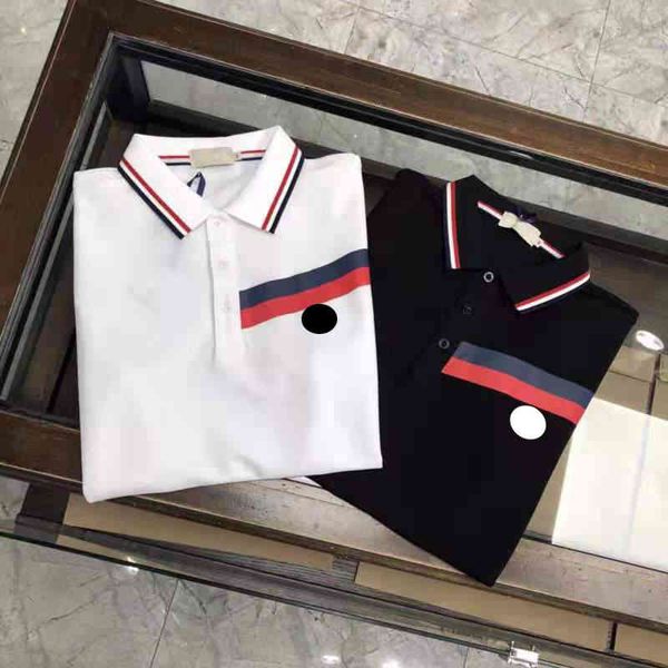 men's polos designer monclair luxury stripe mens women polo shirt fashion double bead brand boutique solid color short tees 001 tv56, White;black
men's polos designer monclair luxury stripe mens women polo shirt fashion double bead brand boutique solid color short tees 001 tv56, White;black