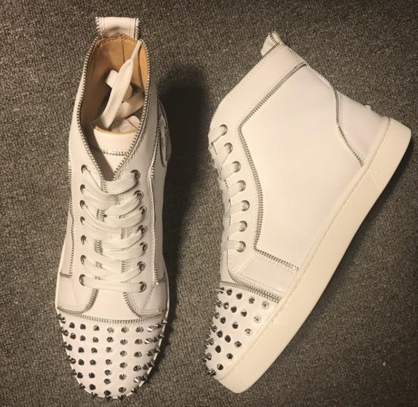 2021 new styles red bottom sneakers spiked shoes designer elegant high women men flats casual wedding party walking shoes 35-47, Black
2021 new styles red bottom sneakers spiked shoes designer elegant high women men flats casual wedding party walking shoes 35-47, Black