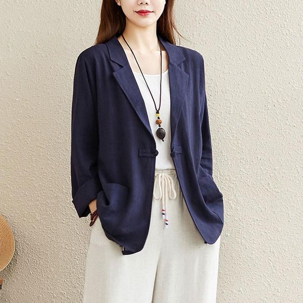 women's jackets women vintage cotton linen casual arrival 2021 simple style solid color all-match loose ladies outerwear coats, Black;brown
women's jackets women vintage cotton linen casual arrival 2021 simple style solid color all-match loose ladies outerwear coats, Black;brown