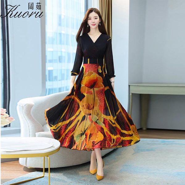 casual dresses black women long sleeve dress chiffon fleurie spring autumn v neck robe longue plage vestiti donna eleganti streetwear, Black;gray
casual dresses black women long sleeve dress chiffon fleurie spring autumn v neck robe longue plage vestiti donna eleganti streetwear, Black;gray