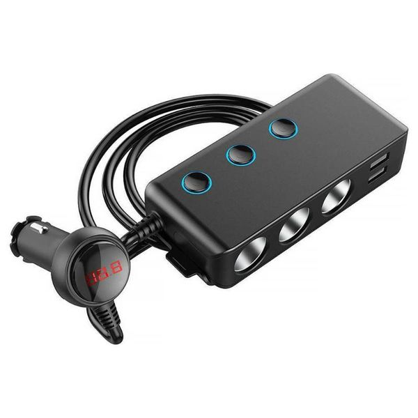 cell phone mounts & holders car cigarette lighter charger 3usb port 1 qc3.0 3 back clip design led display
cell phone mounts & holders car cigarette lighter charger 3usb port 1 qc3.0 3 back clip design led display