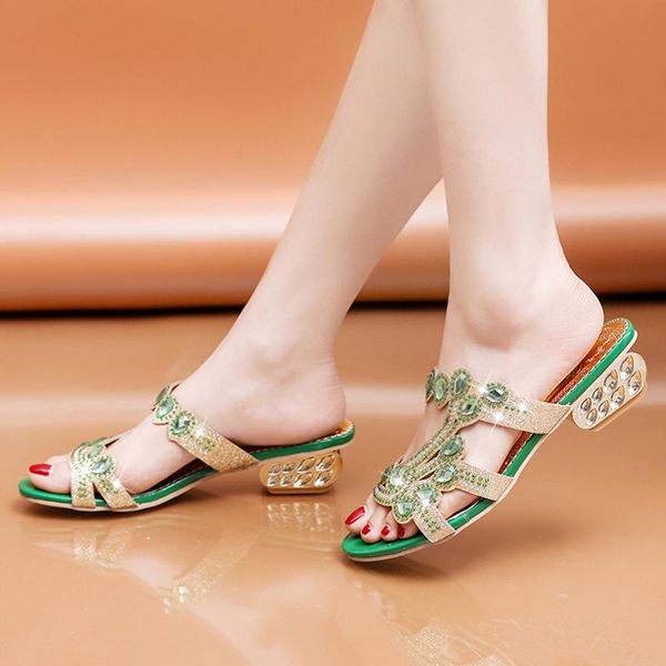 lucyever square heels crystal slippers women summer mix color hollow out low heel slides woman 2021 luxury beach party shoes, Black
lucyever square heels crystal slippers women summer mix color hollow out low heel slides woman 2021 luxury beach party shoes, Black