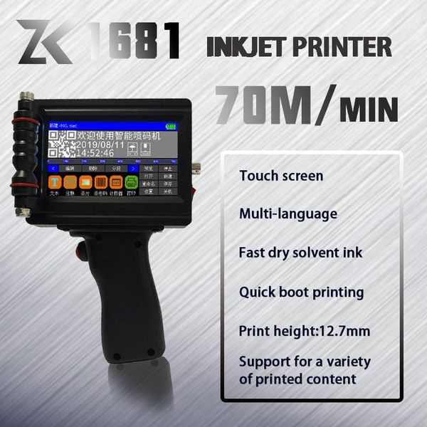 printers promotion zk1681 12.7mm 0.5inch handheld inkjet printer coding machine 
printers promotion zk1681 12.7mm 0.5inch handheld inkjet printer coding machine