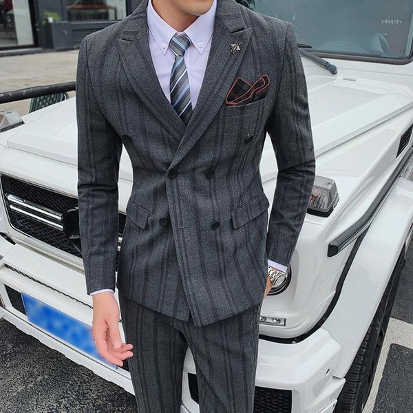 spot men's spring and autumn three-piece suit, gentleman mature male striped double-breasted wedding suits & blazers, White;black
spot men's spring and autumn three-piece suit, gentleman mature male striped double-breasted wedding suits & blazers, White;black
