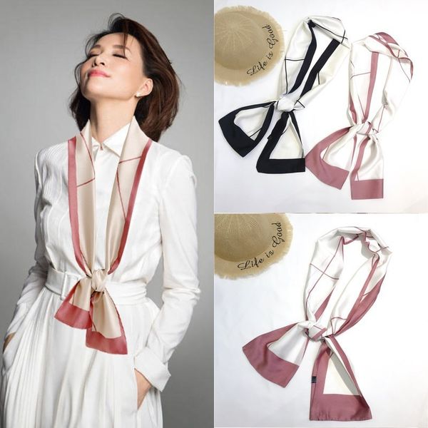korea chaozhou satin strip small women's professional tie silk scarf ribbon, Blue;gray
korea chaozhou satin strip small women's professional tie silk scarf ribbon, Blue;gray