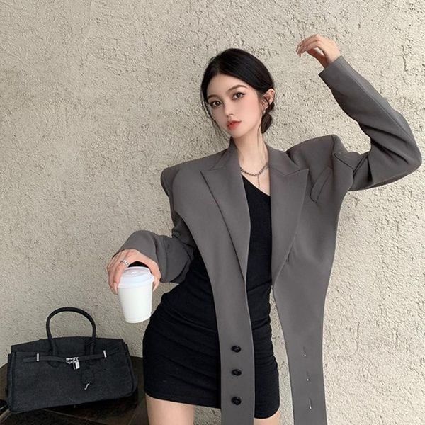 two-piece suit design jacket + waist dress fried street women's jackets, Black;brown
two-piece suit design jacket + waist dress fried street women's jackets, Black;brown