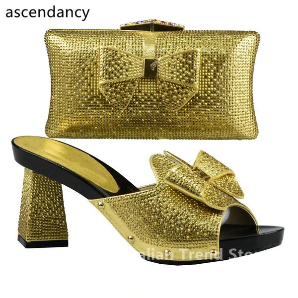 gold color italian ladies shoe and bag set decorated with rhinestone african for party in women nigerian shoes dress, Black
gold color italian ladies shoe and bag set decorated with rhinestone african for party in women nigerian shoes dress, Black