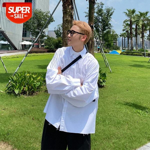 korean style designer autumn loose white shirt men's retro raw edge long-sleeved #ar3a, White;black
korean style designer autumn loose white shirt men's retro raw edge long-sleeved #ar3a, White;black