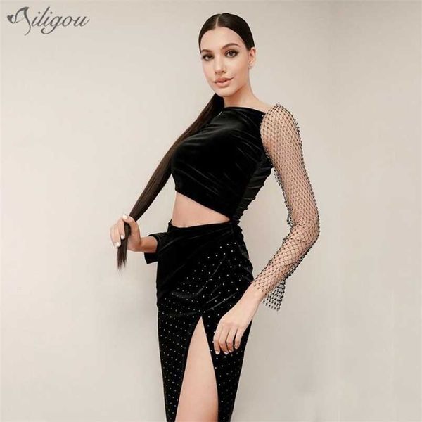 women's velvet black fishnet long sleeve shiny hollow midi elegant celebrity party dress vestidos 210525, Black;gray
women's velvet black fishnet long sleeve shiny hollow midi elegant celebrity party dress vestidos 210525, Black;gray